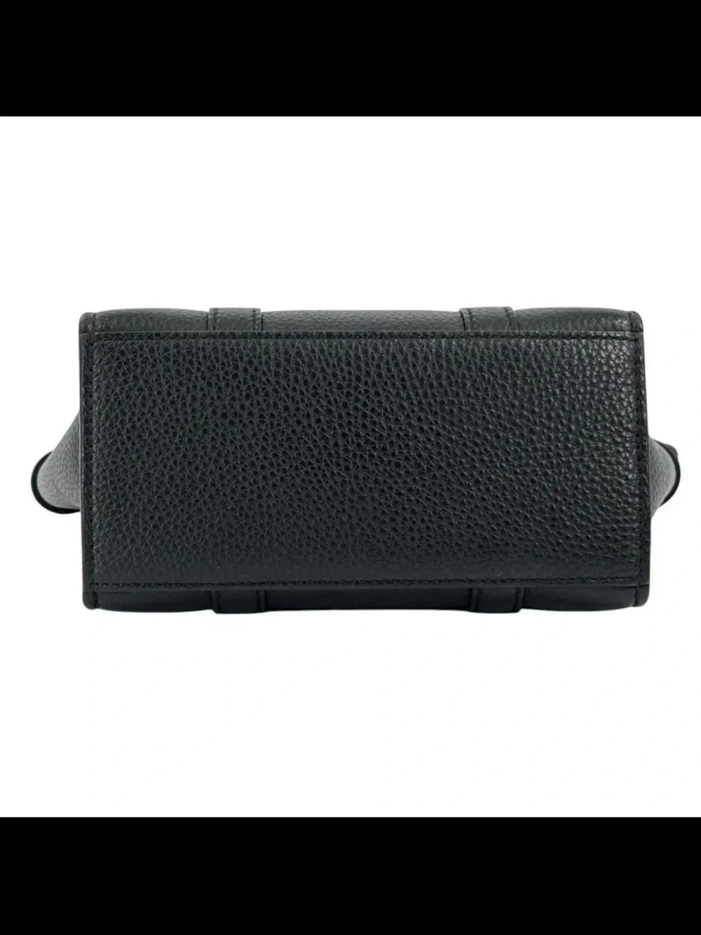 Mulberry Black Pebbled Leather Satchel with Gold Hardware
